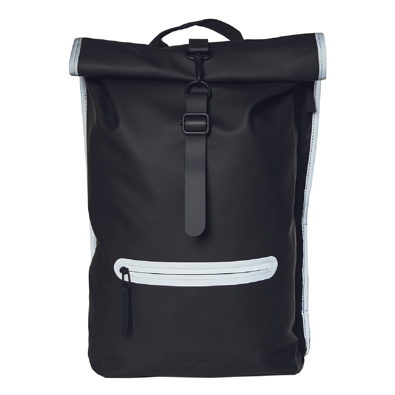 Rains Rolltop Rucksack Reflective black reflective backpack - Tas2go